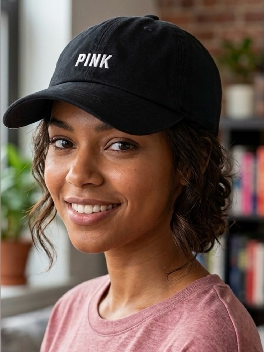 Victoria’s Secret NWT Black Hat with PINK Embroidered Logo